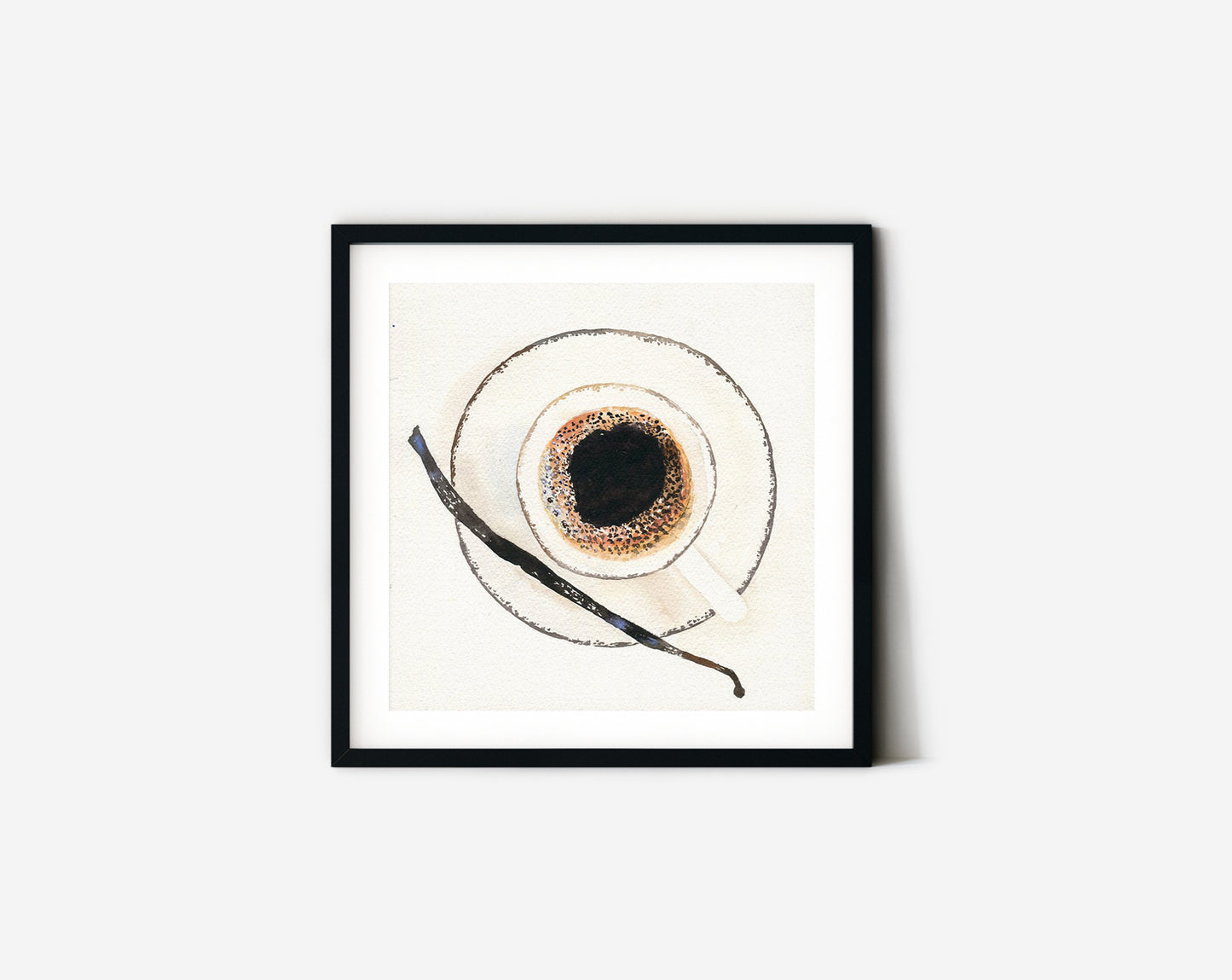 #202 Coffee cup from above with vanilla stick