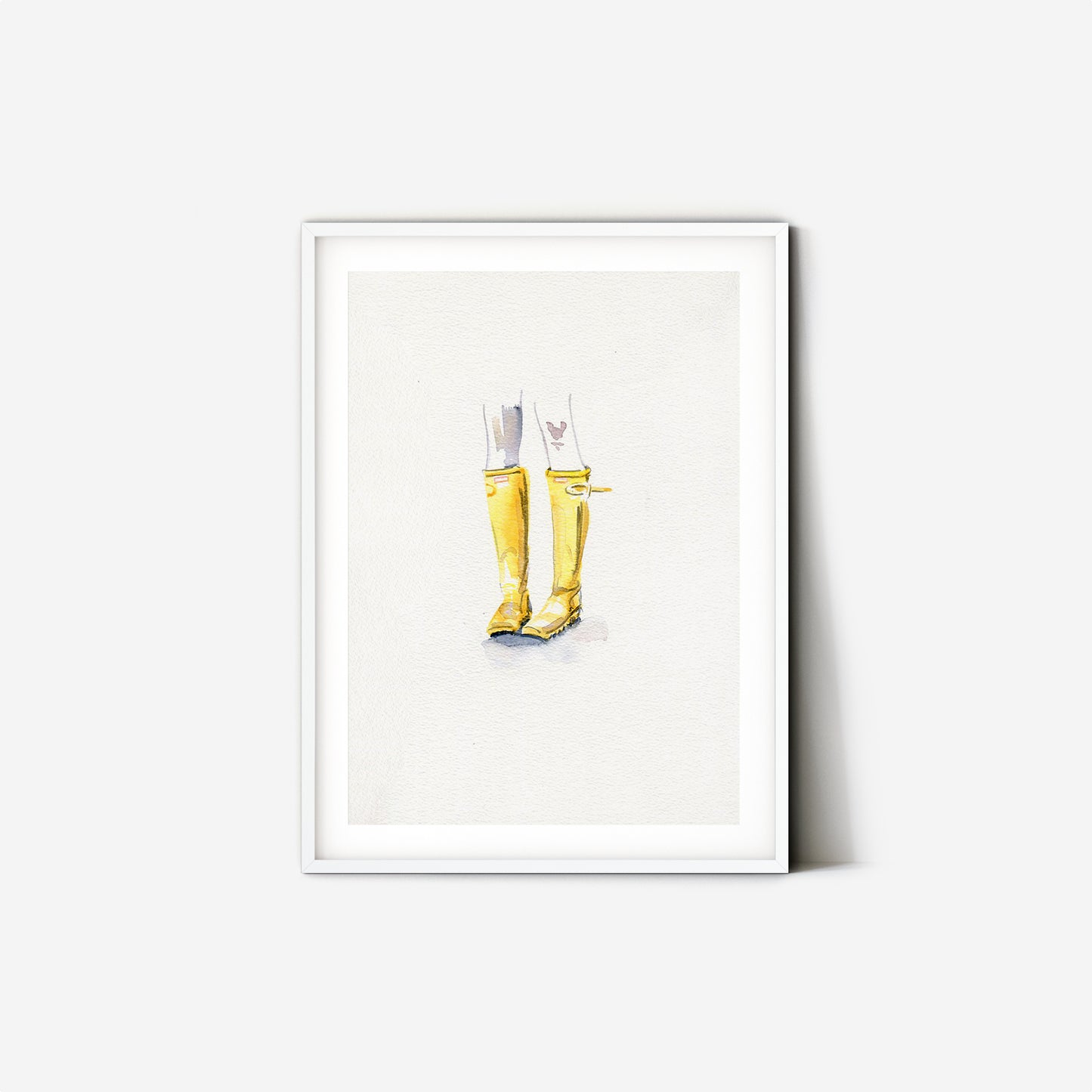 #019 Legs with yellow rubber boots