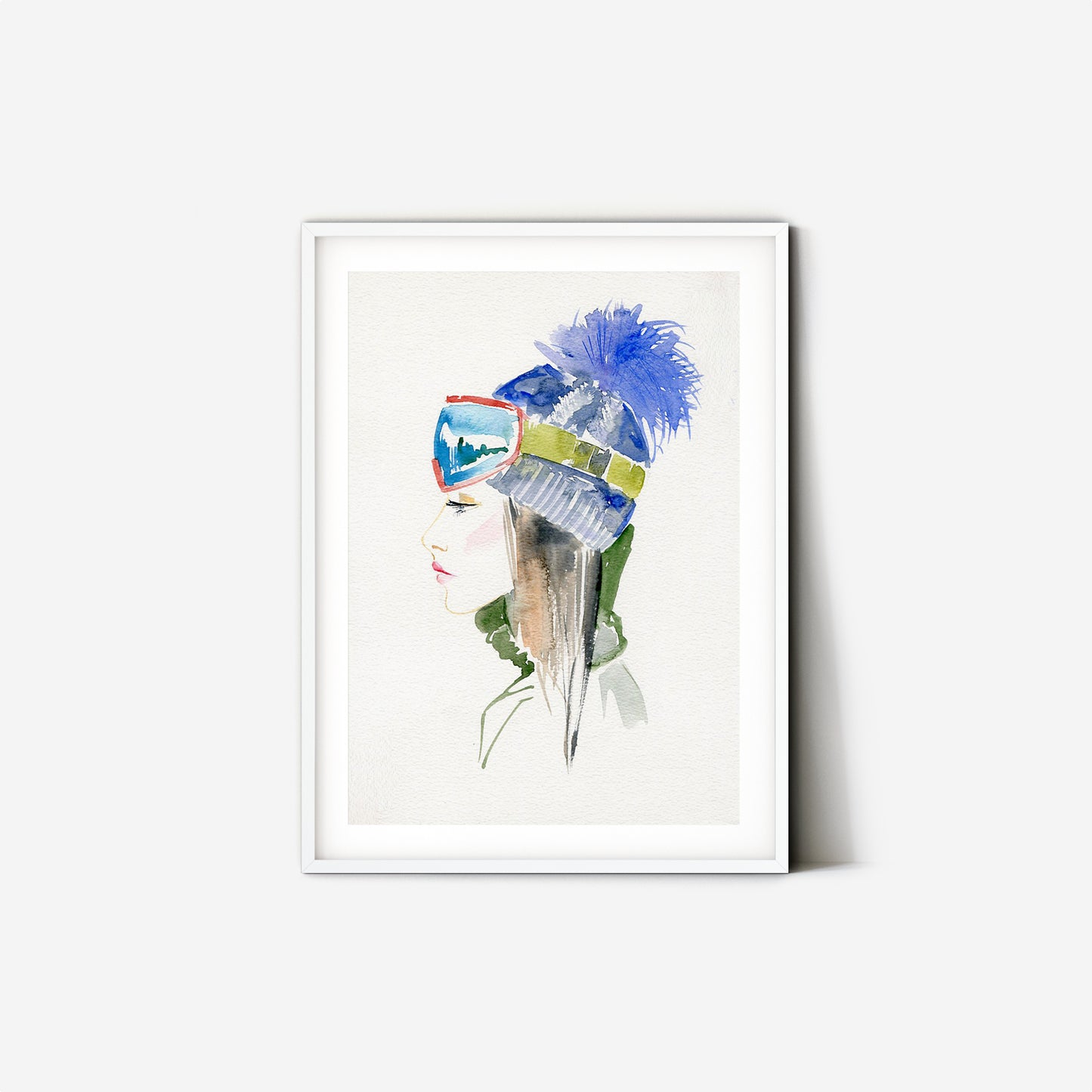 #010 Ski winter girl with cap