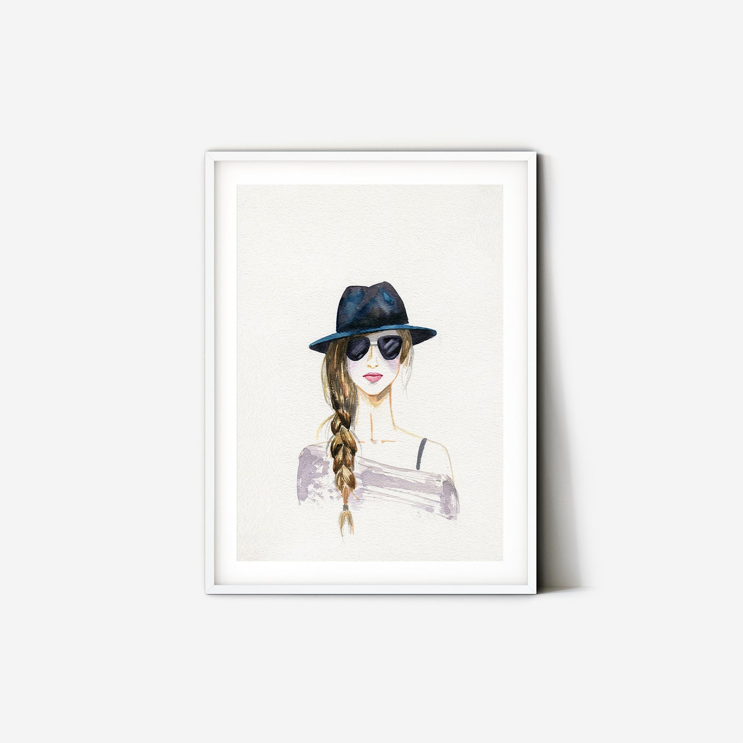 #013 Girl with braid and hat
