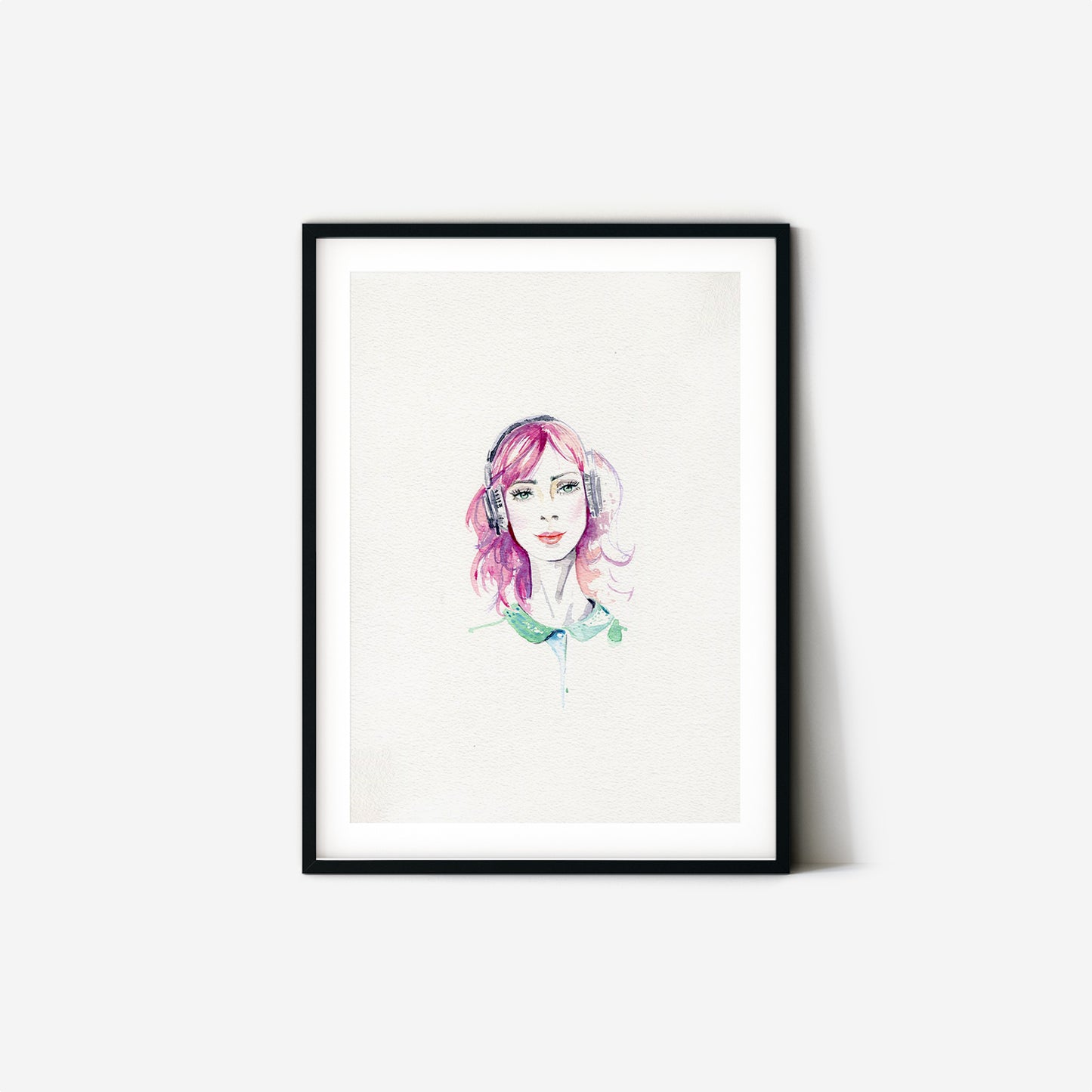 #016 Tender girl with pink hair