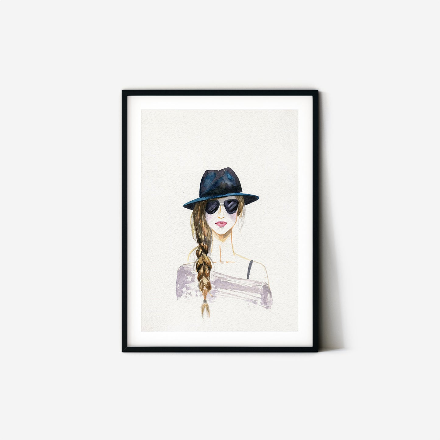 #013 Girl with braid and hat