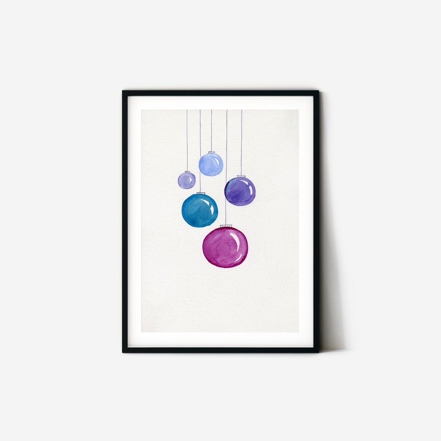 #401 Christmas balls. New Year's Eve drawing