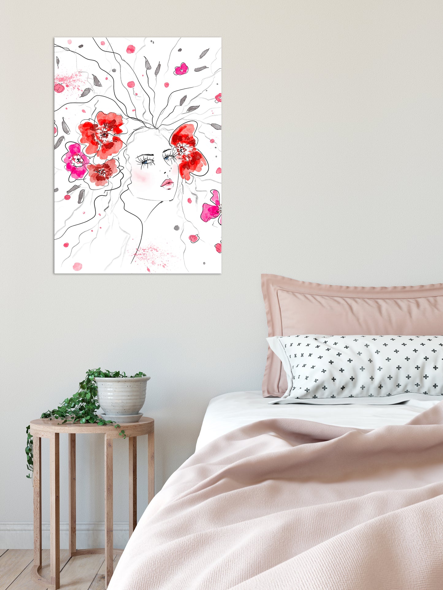 #501 Fashion digital poster. Spring Girl Vertical
