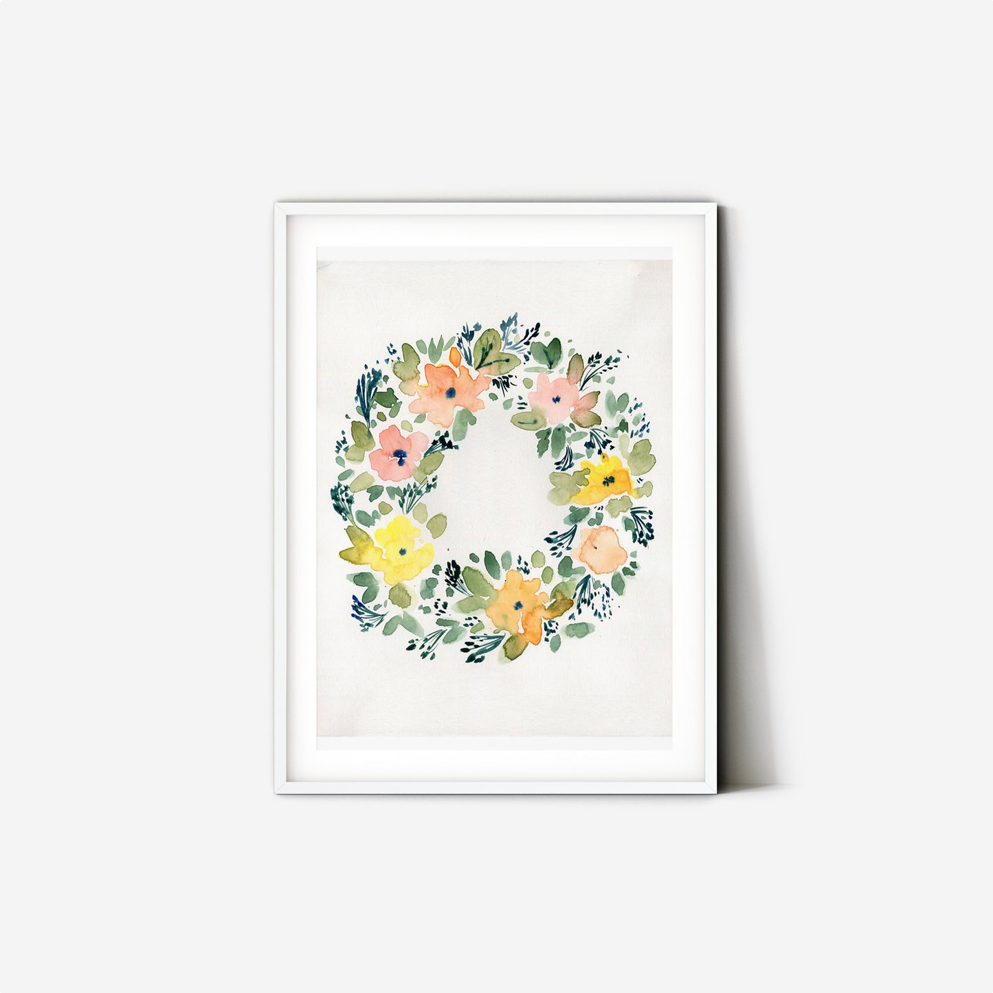 #103 Flower wreath in nice spring summer colors