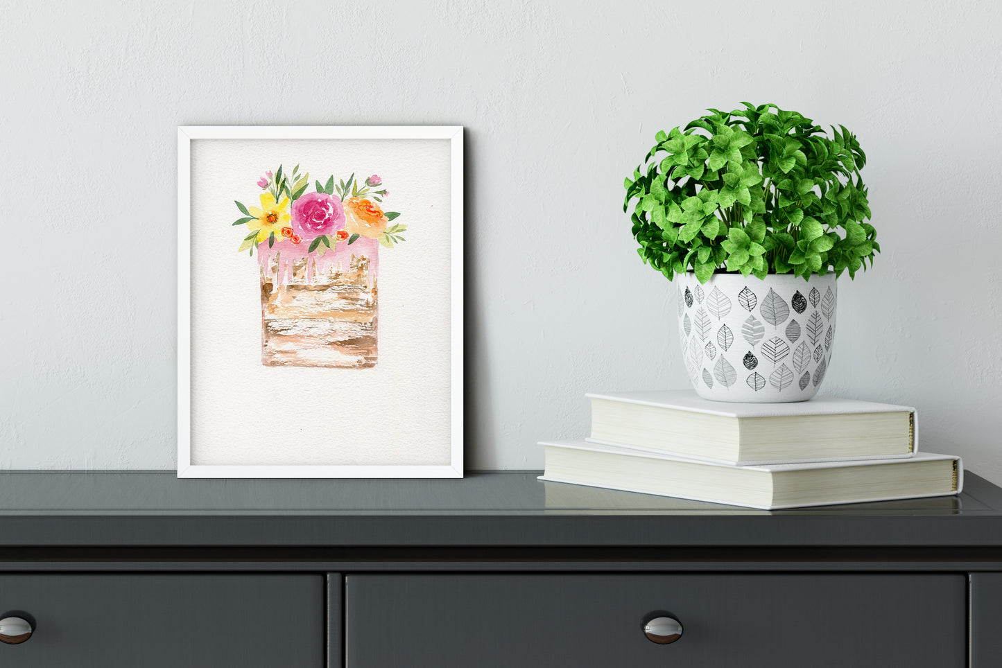 #204 Cake with flowers