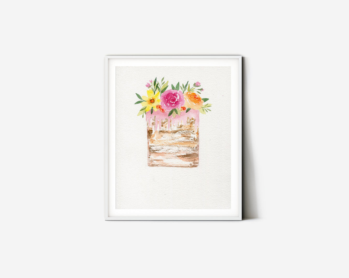 #204 Cake with flowers