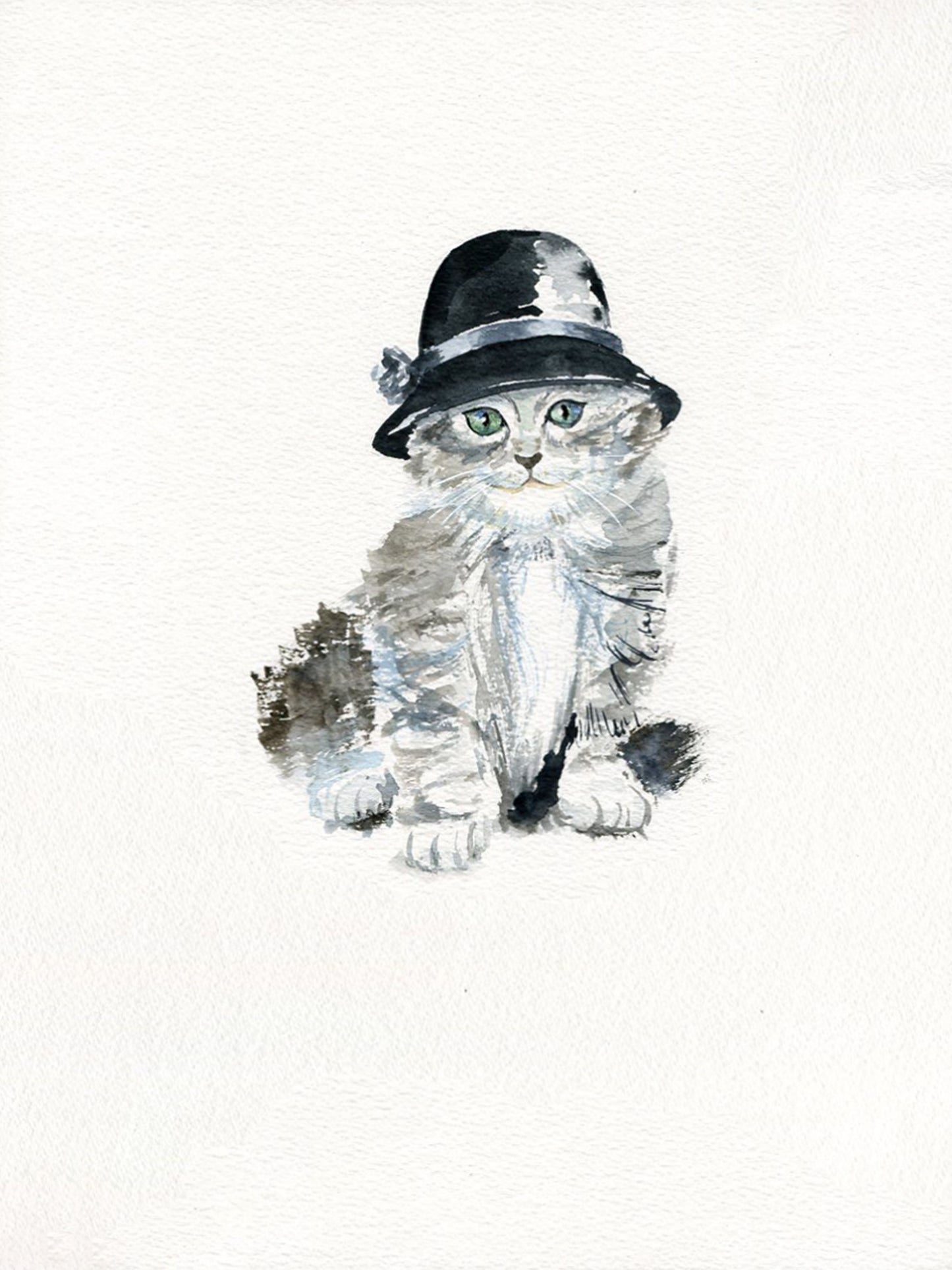 Fashion drawing - Cat with hat